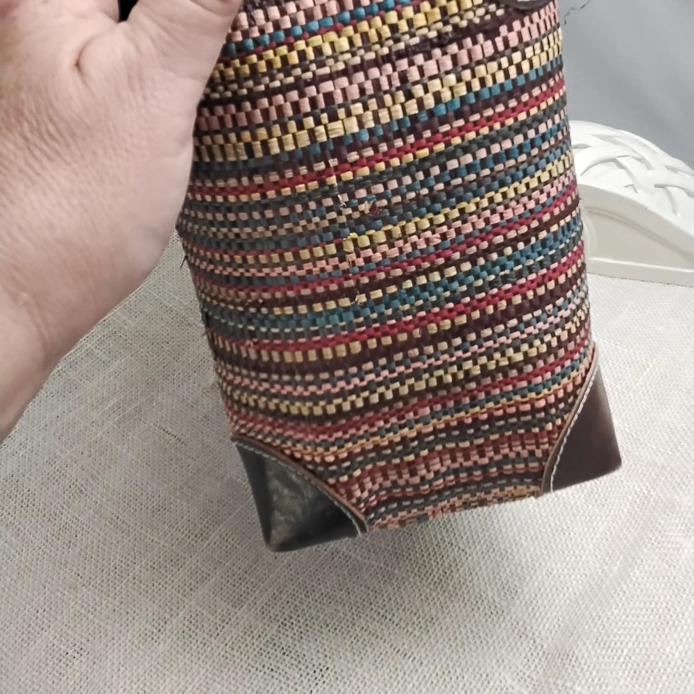 Source Unknown Multicolor Woven Mini Bag - image 2
